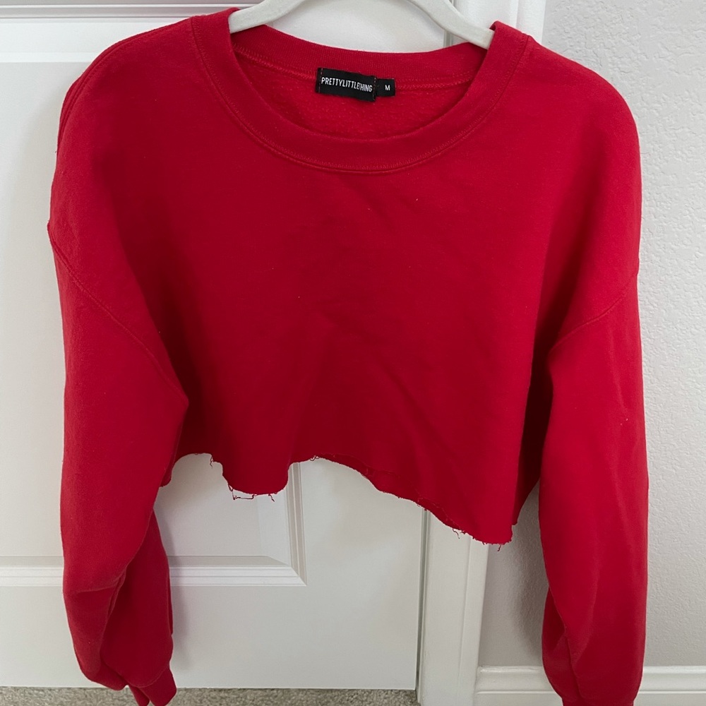 PLT cropped crew neck